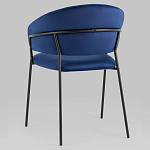 Стул в велюре синего цвета Horizon варинант исполнения - 5 | Loft Concept в Екатеринбурге