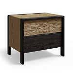 Тумба 2 ящика с подсветкой на рельефном фасаде Warm Industrial варинант исполнения - 2 | Loft Concept в Екатеринбурге