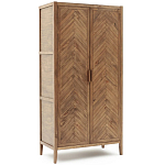 Шкаф из массива сосны с орнаментом "Ёлочка" Geometric Ornament варинант исполнения - 2 | Loft Concept в Екатеринбурге