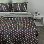 Постельное белье из сатина с принтом треугольники 150х200 см Triangular Dreams варинант исполнения - 8 | Loft Concept в Екатеринбурге