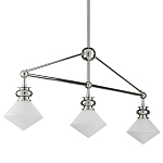 Люстра линейная с ромбовидными плафонами Pointed Diamond Shade варинант исполнения - 5 | Loft Concept в Екатеринбурге