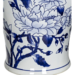 Ваза с крышкой и синим цветочным узором Blue & White Ornament  варинант исполнения - 3 | Loft Concept в Екатеринбурге