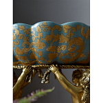 Чаша с орнаментом на бронзовых ножках в виде ангелов Eden Garden варинант исполнения - 8 | Loft Concept в Екатеринбурге