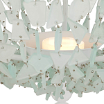 Люстра круглая с каскадом из декоративных элементов Sea Glass варинант исполнения - 3 | Loft Concept в Екатеринбурге