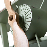 Полка книжная зеленая в виде аэроплана в стиле лофт FLY варинант исполнения - 2 | Loft Concept в Екатеринбурге