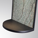 Настенный светильник зеленого цвета с черной рамкой овальной формы с полкой Herbarium  варинант исполнения - 5 | Loft Concept в Екатеринбурге