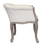 Кресло низкое в стиле прованс Бежевый Лен Louis French Armchair  варинант исполнения - 1 | Loft Concept в Екатеринбурге