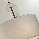 Люстра с серым тканевым плафоном Flourish варинант исполнения - 4 | Loft Concept в Екатеринбурге