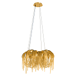 Люстра подвесная круглая с изогнутыми металлическими дугами и ниспадающими цепочками 65 см Atlantis Chain варинант исполнения - 2 | Loft Concept в Екатеринбурге