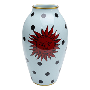 Ваза белая орнамент солнце Red Sun