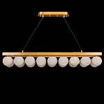 Люстра линейная прямоугольная с сферическими плафонами Phased Spheres варинант исполнения - 1 | Loft Concept в Екатеринбурге