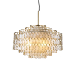 Люстра многоярусная с декором из натуральной морской ракушки Iridescent Light варинант исполнения - 1 | Loft Concept в Екатеринбурге
