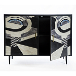 Буфет в гостиную с инкрустацией  Bone Inlay sideboard - 2 doors варинант исполнения - 3 | Loft Concept в Екатеринбурге