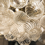 Люстра подвесная с рифлёными стеклянными шарами в форме воздушного облака Berries Chandelier варинант исполнения - 3 | Loft Concept в Екатеринбурге