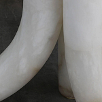 Торшер геометрический с тремя мраморными плафонами Marble Tripod варинант исполнения - 11 | Loft Concept в Екатеринбурге