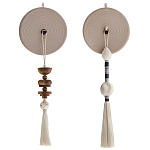 Аксессуар на стену диск из нитей Wall Decor White Thread Disc  варинант исполнения - 5 | Loft Concept в Екатеринбурге