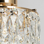 Потолочный светильник круглый с прозрачными подвесками Lunet варинант исполнения - 3 | Loft Concept в Екатеринбурге