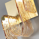 Бра волнистой формы из фактурного стекла Wave варинант исполнения - 8 | Loft Concept в Екатеринбурге