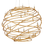 Люстра золотая в форме спирали Fancy Pattern варинант исполнения - 3 | Loft Concept в Екатеринбурге