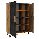 Шкаф двухдверный с 2-мя отделами с полками Stone Effect варинант исполнения - 3 | Loft Concept в Екатеринбурге