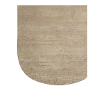 Столик кофейный кремового цвета с овальной столешницей и круглым основанием Cream Dalmen Table варинант исполнения - 4 | Loft Concept в Екатеринбурге