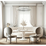 Люстра кольцевая с текстурной огранкой Reflection of Reality варинант исполнения - 5 | Loft Concept в Екатеринбурге