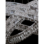 Люстра на 2 кольца с текстурной огранкой Reflection of Reality варинант исполнения - 3 | Loft Concept в Екатеринбурге