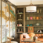 Обои ручная роспись Bamboo River Blossom Original colourway on Deep Rich Gold gilded paper with pearlescent antiquing варинант исполнения - 3 | Loft Concept в Екатеринбурге