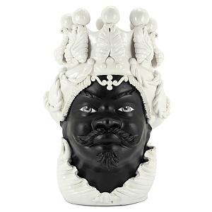 Ваза VASE MORO BIG MAN SIMPLY MAT white