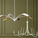 Люстра белая с плафонами в виде лепестков Delicate Flower варинант исполнения - 5 | Loft Concept в Екатеринбурге