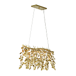 Люстра золотая с декором в виде веток эвкалипта Eucalyptus Branches варинант исполнения - 2 | Loft Concept в Екатеринбурге