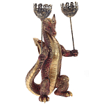 Подсвечник в виде дракона Dragon with Two Candlesticks Red варинант исполнения - 1 | Loft Concept в Екатеринбурге