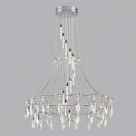 Люстра подвесная из металла с хрустальными прозрачными подвесками Quasar 81 варинант исполнения - 10 | Loft Concept в Екатеринбурге
