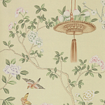 Обои ручная роспись Askew Verdigris  варинант исполнения - 2 | Loft Concept в Екатеринбурге