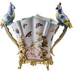 Ваза фарфоровая с попугаями Ferra варинант исполнения - 2 | Loft Concept в Екатеринбурге