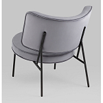 Мини-кресло District Lounge велюр серый варинант исполнения - 3 | Loft Concept в Екатеринбурге