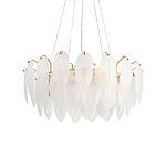 Люстра Mont Saint-Michel Золотая с Рельефным Стеклом варинант исполнения - 4 | Loft Concept в Екатеринбурге