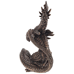 Декоративная статуэтка Дракон Dark Bronze Dragon Holding Sphere Statuette варинант исполнения - 2 | Loft Concept в Екатеринбурге