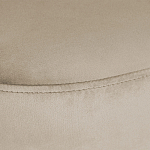 Банкетка овальная бежевый велюр на 4-х металлических ножках черного цвета SANJAY варинант исполнения - 5 | Loft Concept в Екатеринбурге