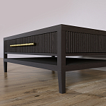 Кофейный стол Primo с двумя ящиками Темный орех варинант исполнения - 4 | Loft Concept в Екатеринбурге