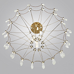 Люстра подвесная из металла с прозрачными подвесками из хрусталя Quasar 93 варинант исполнения - 5 | Loft Concept в Екатеринбурге