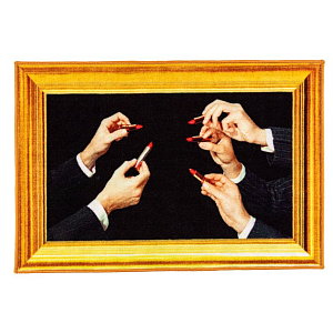 Коврик Seletti Lipstick Black