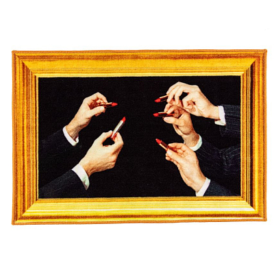 Коврик Seletti Lipstick Black