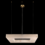 Люстра с квадратным каменным плафоном Calcite Square Light варинант исполнения - 2 | Loft Concept в Екатеринбурге