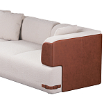 Трехместный диван Richmond с кожаной отделкой варинант исполнения - 6 | Loft Concept в Екатеринбурге