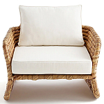 Кресло из плетеного гиацинта Gardner Wicker Armchair варинант исполнения - 2 | Loft Concept в Екатеринбурге