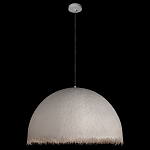 Подвесной светильник в форме купола белого цвета с ажурной бахромой Tactile Line варинант исполнения - 3 | Loft Concept в Екатеринбурге