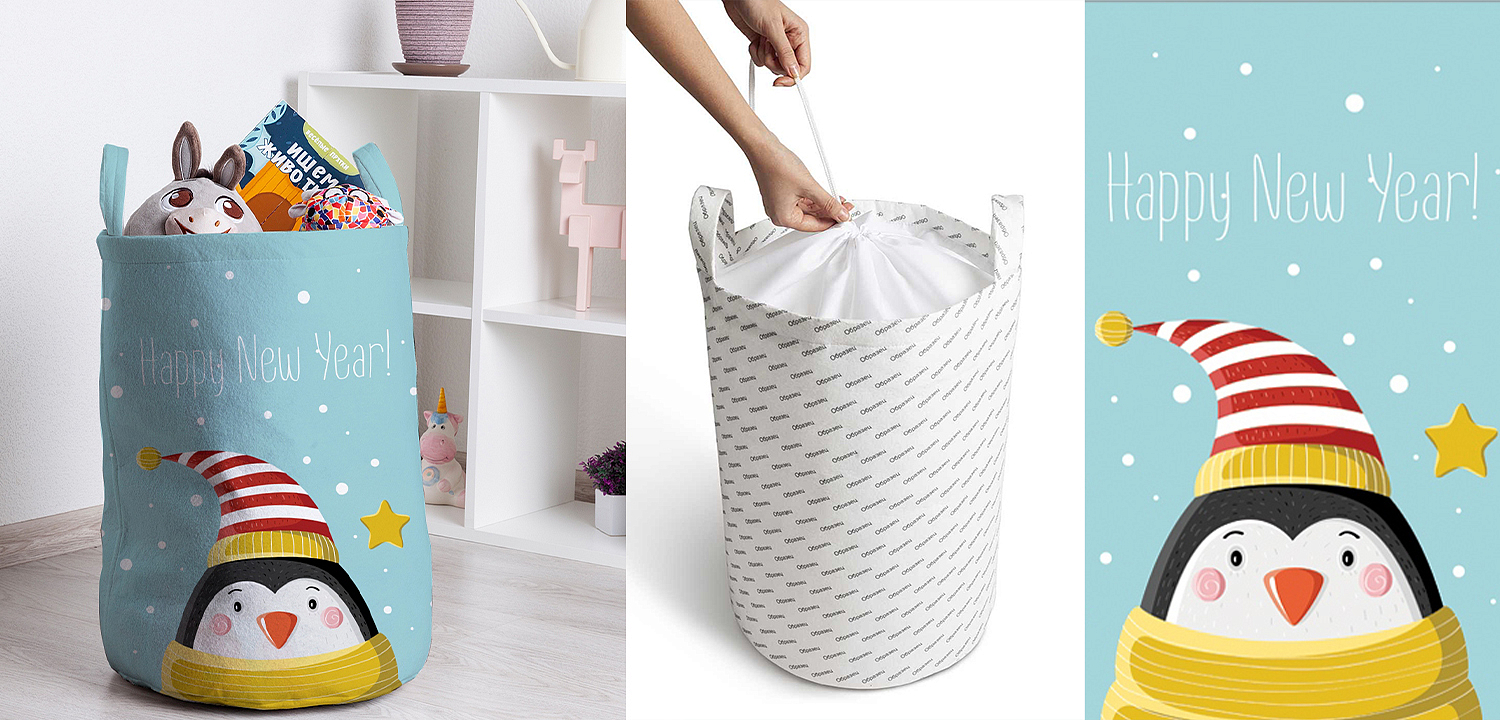 Корзина Christmas Penguin Basket Корзина Christmas Penguin Basket - Loft-Concept в Екатеринбурге