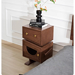 Тумбочка прикроватная с ящиком и дверцей Робот Robot Desk варинант исполнения - 4 | Loft Concept в Екатеринбурге