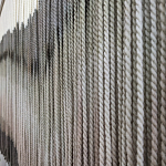 Пейзаж из нитей Макраме Wall decor Black and White Landscape варинант исполнения - 3 | Loft Concept в Екатеринбурге